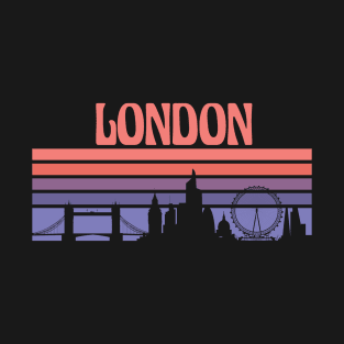 London City Skyline Sunset T-Shirt