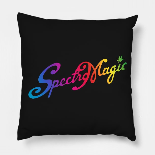 SpectroMagic Rainbow Tee Pillow by SpectroRadio