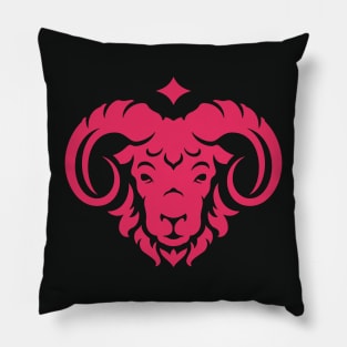 Vintage Aries Zodiac Symbol // Proud Aries Horoscope Sign Astrology Pillow