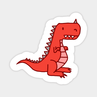 Red T-rex Magnet