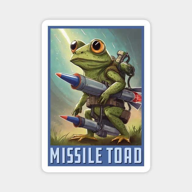 Missile Toad Vertical Magnet by Wright Art