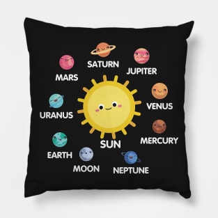 Solar System Cute Space Enthusiasts Kids Gift product Pillow