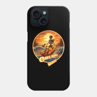 Halloween Surfer skeleton Phone Case