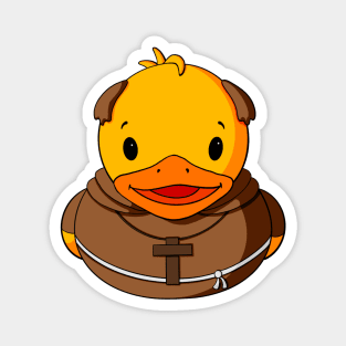 Friar Tuck Rubber Duck Magnet