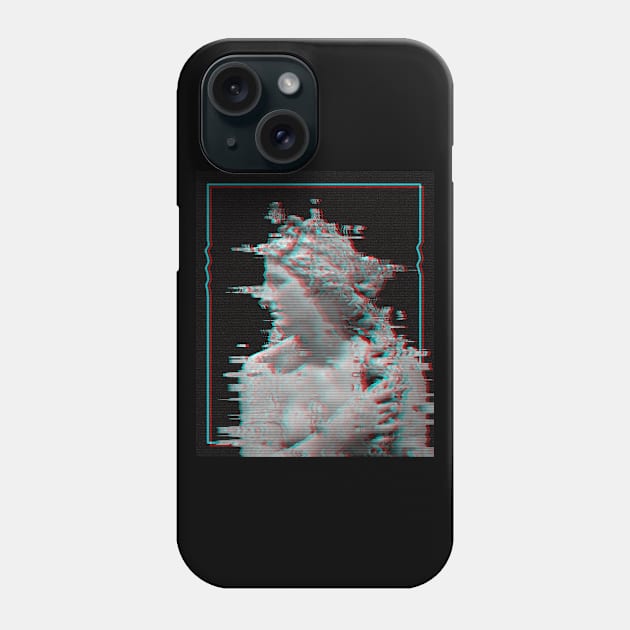 Glitching Statue Phone Case by EarlAdrian