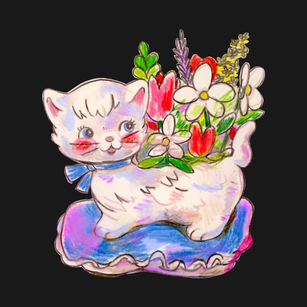 cat planter by gummygunk