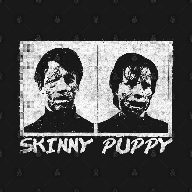 Skinny Puppy / Vintage Look Fan Art Tribute Design by DankFutura