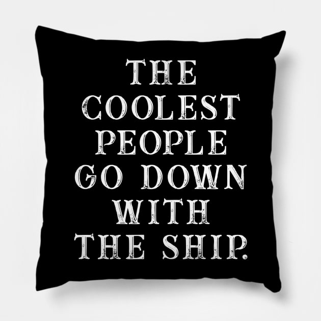 Coolest People Pillow by rexthinks