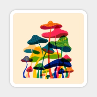 Happy mushroom Magnet