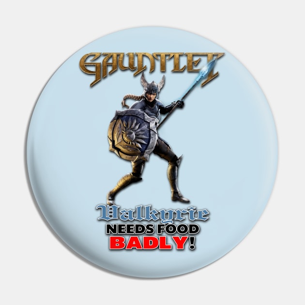 Gauntlet Valkyrie - New Pin by BigOrangeShirtShop