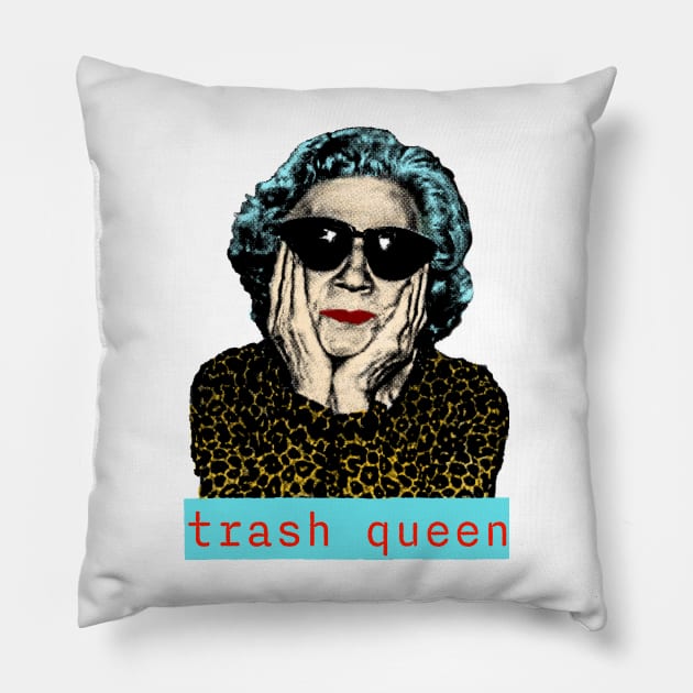 Doris Wishman Trash Queen Pillow by FrozenCharlotte