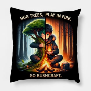 Hug Trees Play Fire Pillow