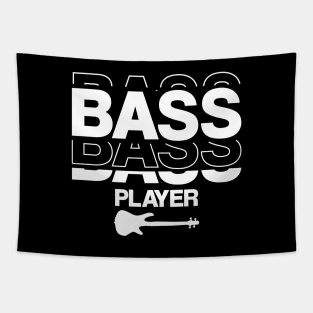 Bass Player gift Modern Minimalistic Typography Tapestry