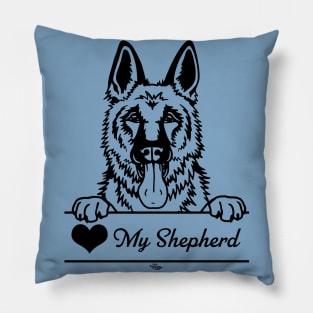 Heart My Shepherd Illustration Pillow