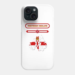 NORTHERN IRELAND, UNITED KINGDOM, MAP OF NORTHERN IRELAND. SAMER BRASIL Phone Case