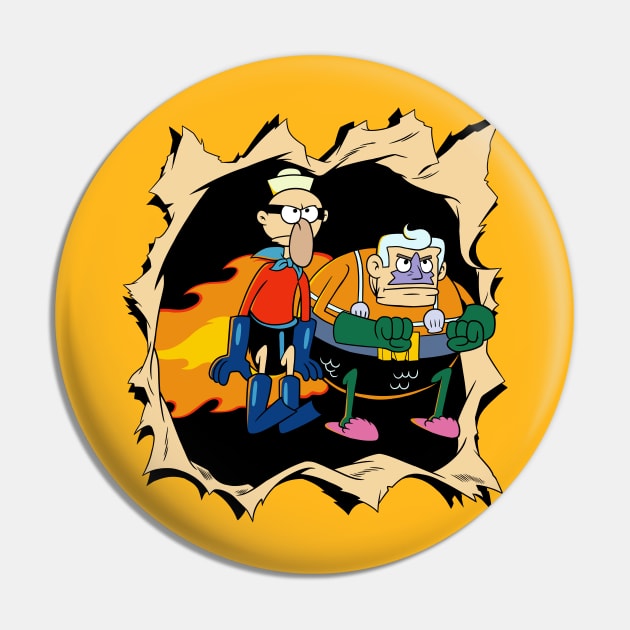 Mermaid Man and Barnacle Boy break the fourth wall Pin by svthyp