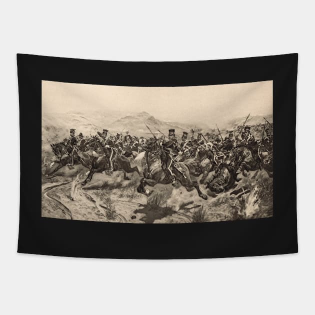 The Charge of the Light Brigade in 1854 Tapestry by artfromthepast