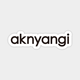 aknyangi logo B - cat miaw lovers Magnet