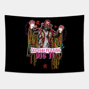 Macho Man Neon Dig It Tapestry