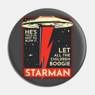 Starman Bowie Pin