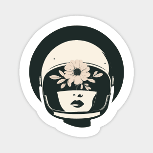 Woman astronaut surreal Magnet