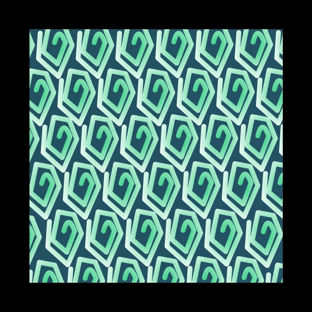 Pastel green spirals by COLORAMA