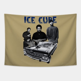 Retro Ice Cube Graphic 🧊 Tapestry
