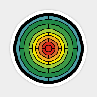 Energy Target Bullseye Graphic Magnet