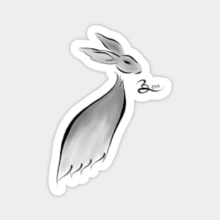 Ghost Rabbit Magnet