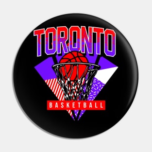 Toronto Basketball 90s Throwback Pin