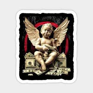 Baby Angel Money Rich Funny Magnet