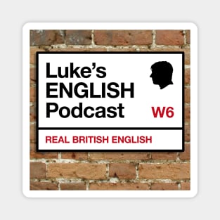 Luke's English Podcast big logo Magnet