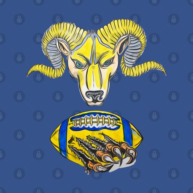 LA Rams Football by Bosko Art Designs