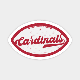 Retro Cardinals Football Magnet