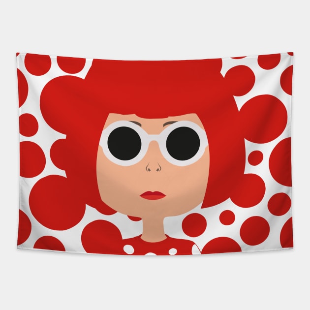 Yayoi Kusama Tapestry by Creotumundo