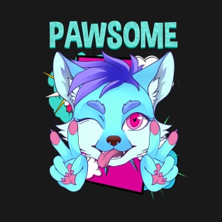 Pawsome I Furry Fandom Cospaly T-Shirt