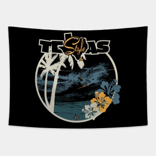 Texas Style Lone Surfer Blues Tapestry