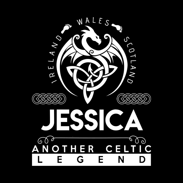 Jessica Name T Shirt - Another Celtic Legend Jessica Dragon Gift Item by harpermargy8920