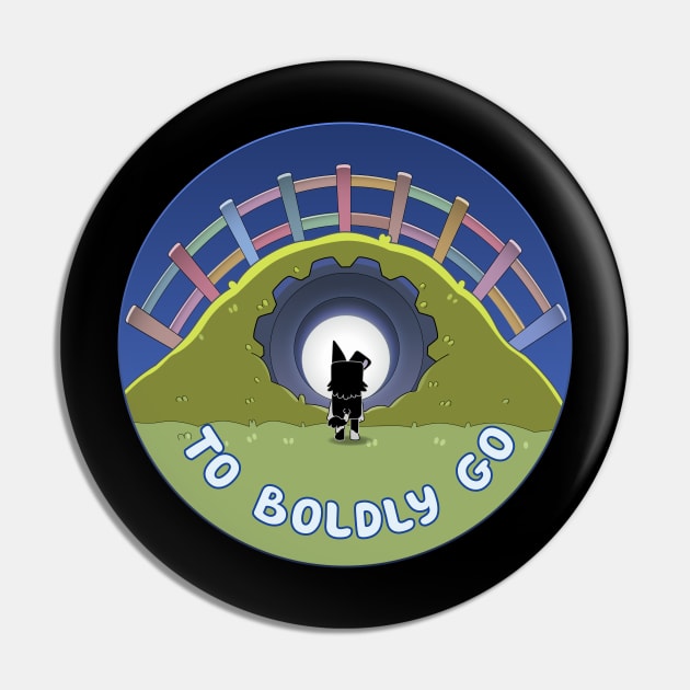 To Boldly Go Pin by Padzilla Designs