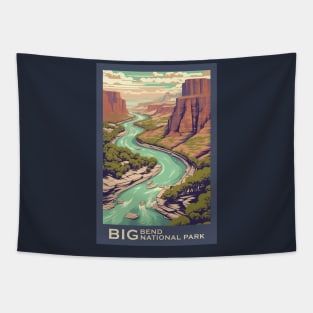 Big Bend National Park Travel Poster Tapestry