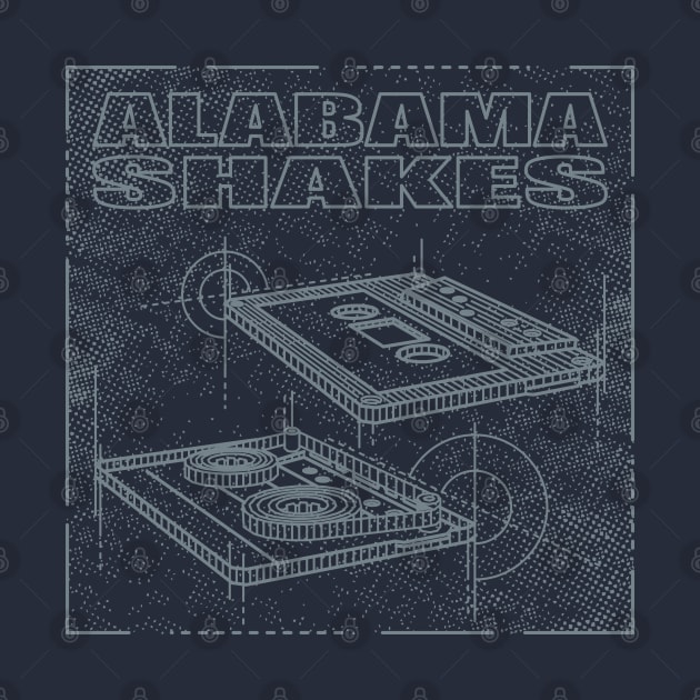 Alabama Shakes - Technical Drawing by Vector Empire