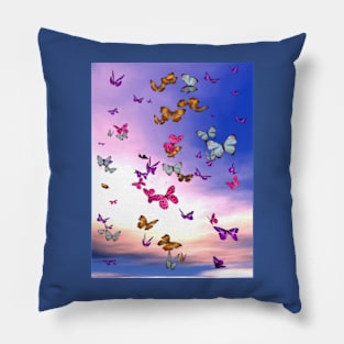 Butterflies in the Sky Pillow