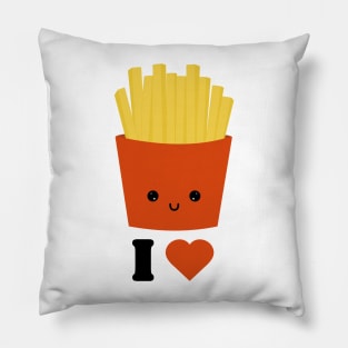 I love French fries Kawaii Pillow