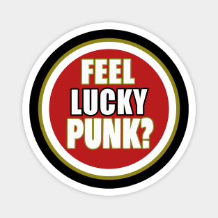 Small logo Feel Lucky Punk Magnet