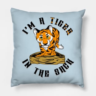 Tiger in the Sack Pillow