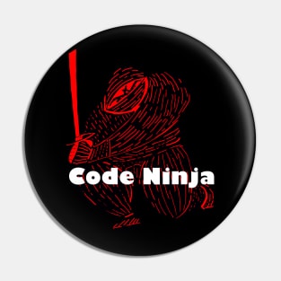 Code Ninja (red and black) Pin