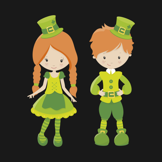 St. Patrick's Day girl and boy by BK55