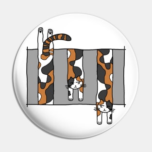 Dangling Calico Cat Pin