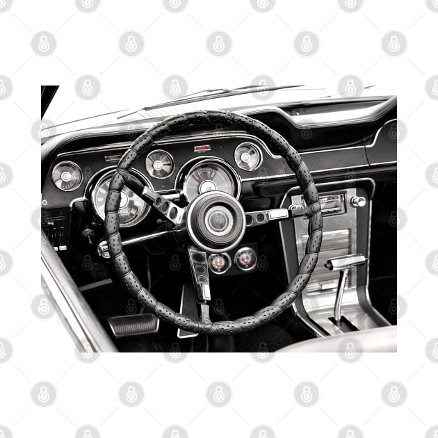 Steering Wheel Classic Car by Beate Gube