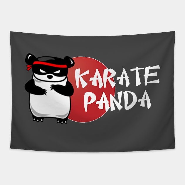 karate panda Tapestry by lilynamaste